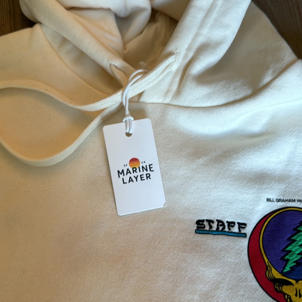 Grateful Dead Marine Layer concert Hoodie with Graphic Design - Picture 5 of 6